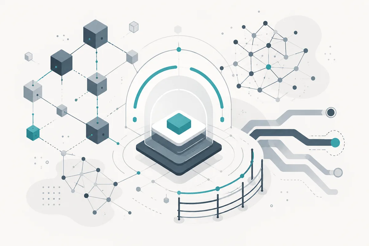 Featured visual representing Architecting High-Performance Onchain AI Agents: Data Integrity, Hybrid Reasoning, and Execution Guardrails
