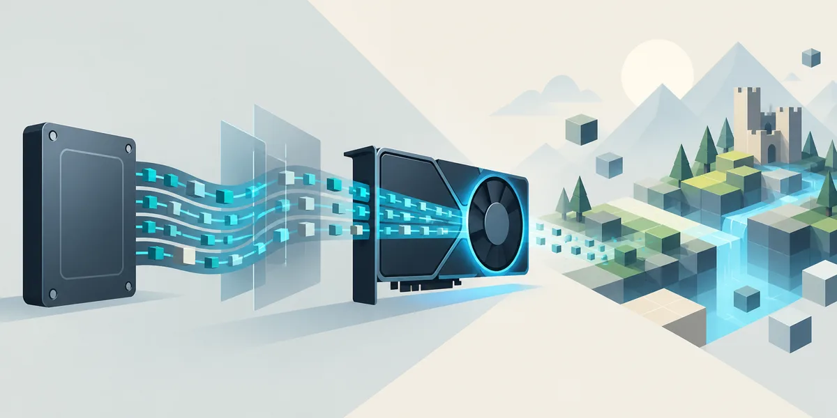 Featured visual representing How DirectStorage Asset Streaming Works in Modern Games