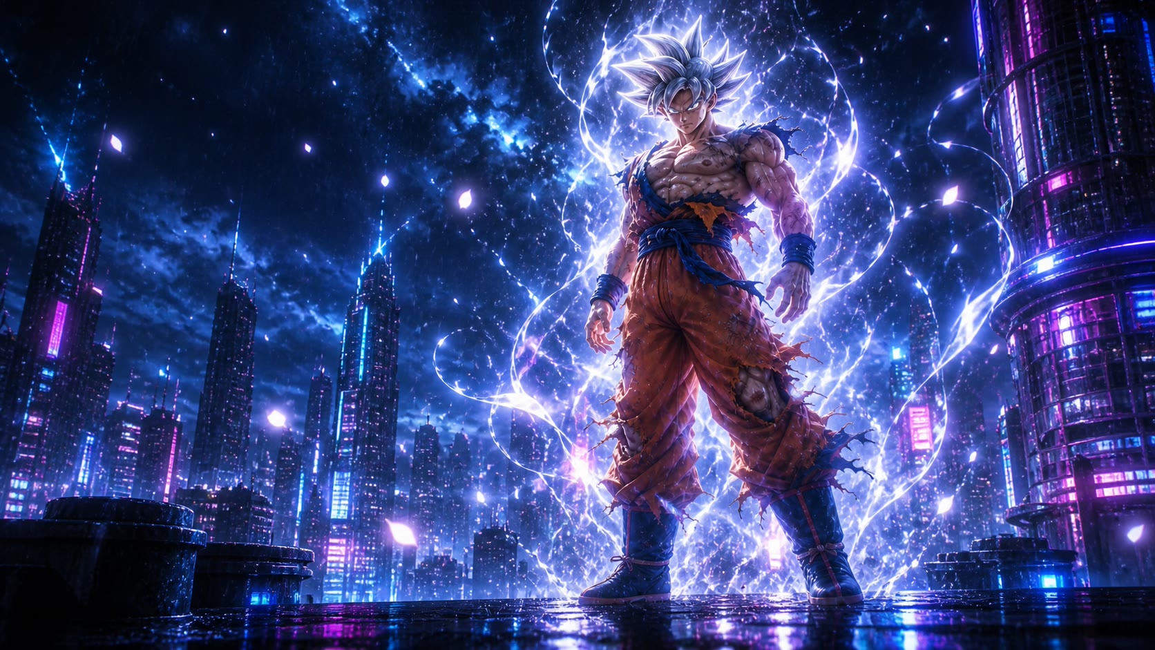 Goku Ultra Instinct untuk Cyber Tekken 3D